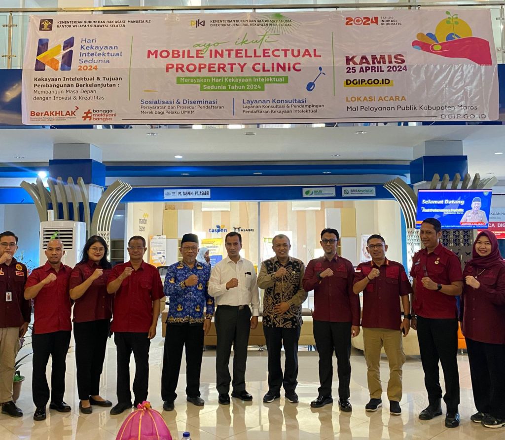 Meriahkan Hari Kekayaan Intelektual Sedunia 2024, MIC Kemenkumham Sulsel Menyapa Masyarakat&nbsp;Maros