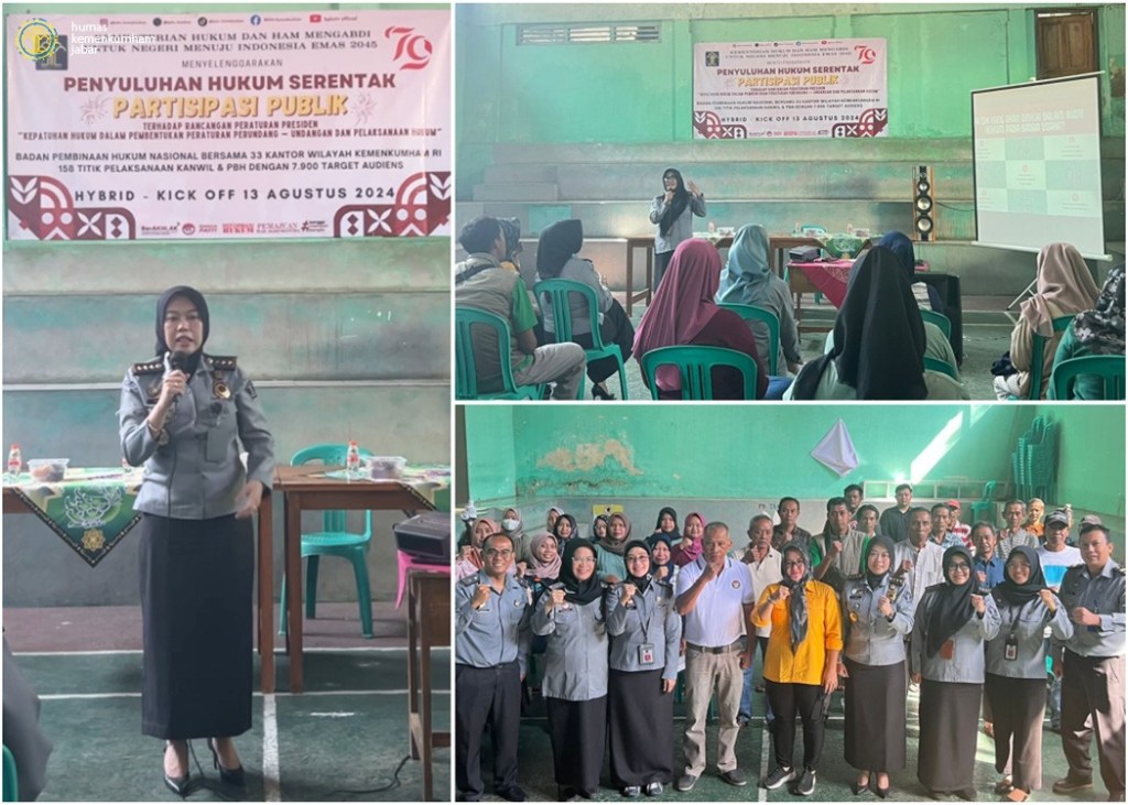 Semarak Hari Pengayoman ke-79, Kemenkumham Jabar Gelar Penyuluhan Hukum Serentak di Tiga&nbsp;Lokasi