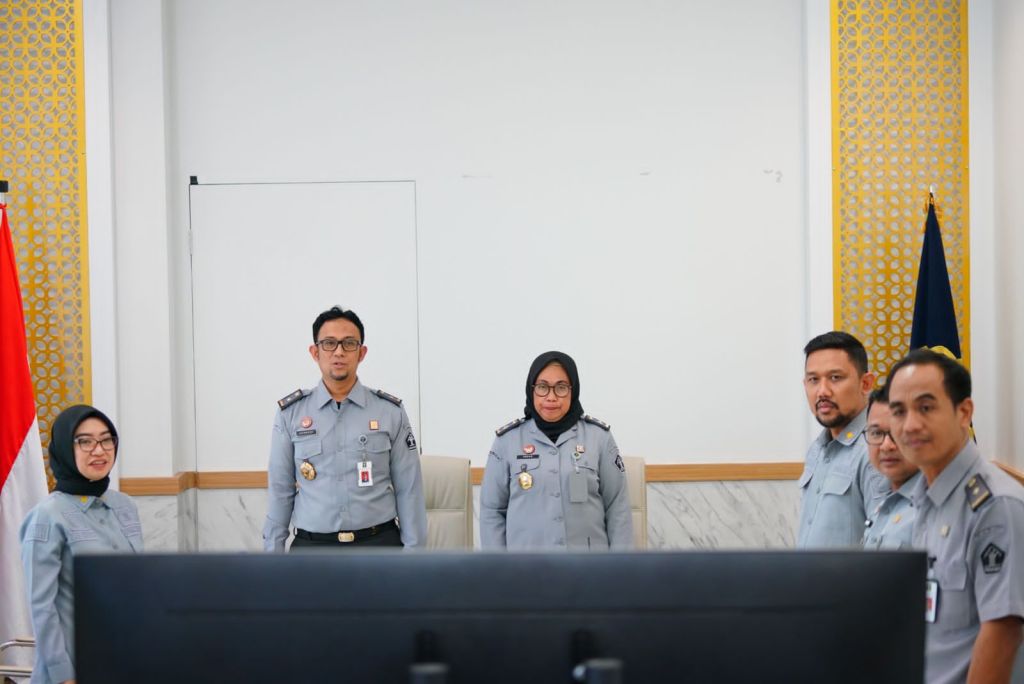 Kanwil Kemenkumham Sulsel Hadiri Sertijab dan Pisah Sambut Menkumham Secara&nbsp;Daring