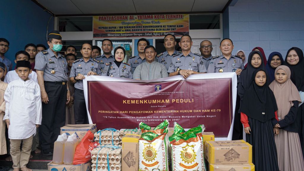 Kemenkumham Malut Gelar Bakti Sosial Memperingati Hari Pengayoman&nbsp;ke-79