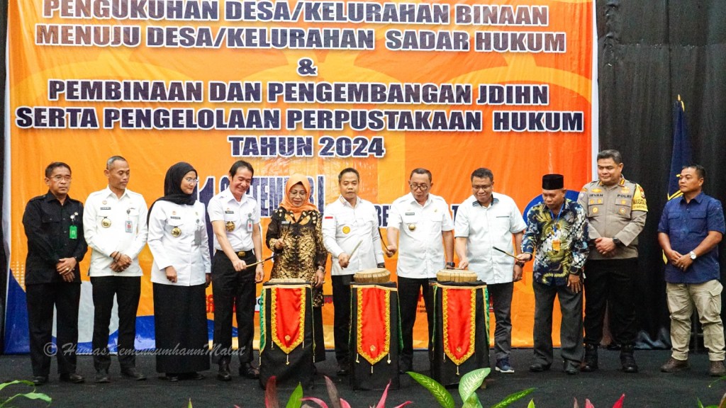 52 Desa/Kelurahan Sadar Hukum di Maluku Utara Resmi&nbsp;Dikukuhkan